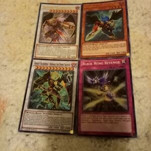YU-GI-OH! 4 Blackwing Cards - Zephyros + Onimaru + Revenge + Full Armor Master